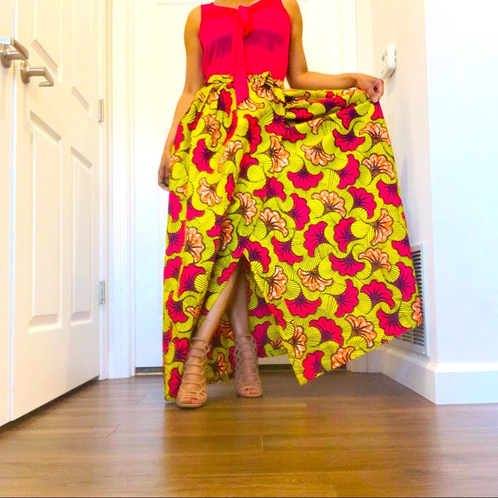 Authentic Ghanaian Fabric Wrap Skirt